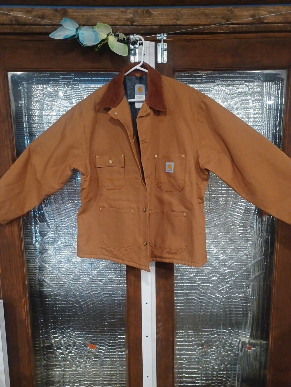 Carhartt USA Men’s Blanket Lined Barn Chore CO1 BRN Jacket Size 48 Regular NEW